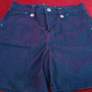 Girls navy shorts size 16 slim